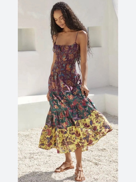 Anthropologie Dresses & Skirts - Anthropologie The Josephine Smocked Drop-Waist Dress sz Small